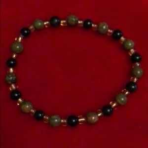 Picasso Jasper bracelet, 18cm, stretches